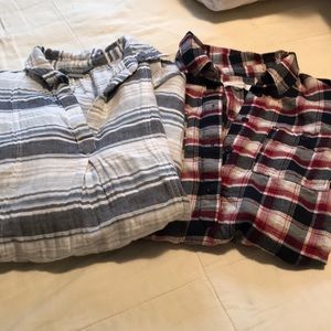 TODAY ONLY **Two loose fit 3/4 button tops